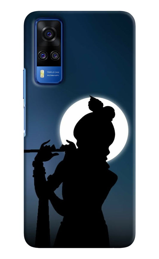 Shri Krishna Silhouette Vivo Y51A/Y51 2020 Hard Case Back Cover by Casekaro