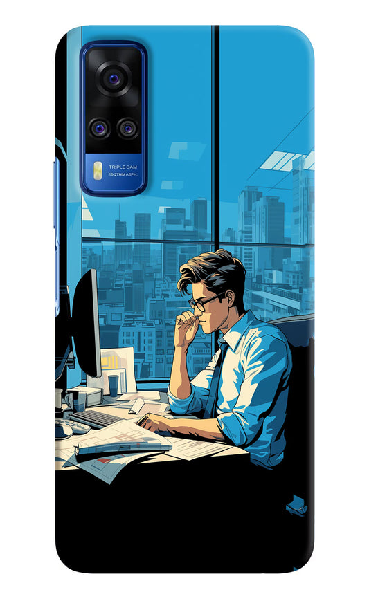 Focused Hustler (AI Generated) Vivo Y51A/Y51 2020 Hard Case Back Cover by Casekaro