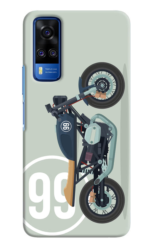 Classic Cafe Racer 99 Vivo Y51A/Y51 2020 Hard Case Back Cover by Casekaro