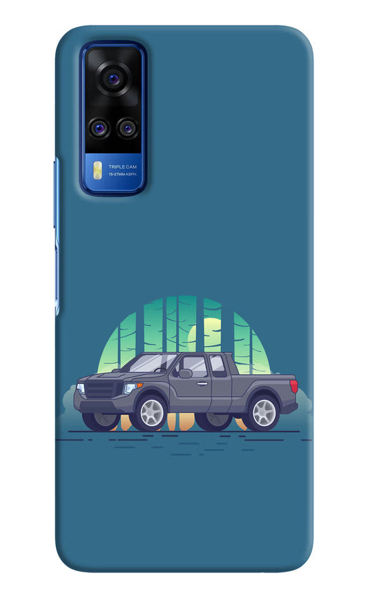 Retro Garage Vibe Vivo Y51A/Y51 2020 Hard Case Back Cover by Casekaro