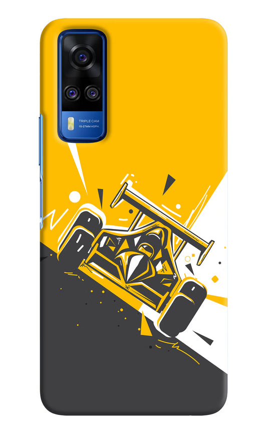 Track King Vivo Y51A/Y51 2020 Hard Case Back Cover by Casekaro