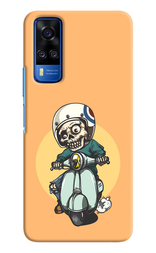Undead Biker Vivo Y51A/Y51 2020 Hard Case Back Cover by Casekaro