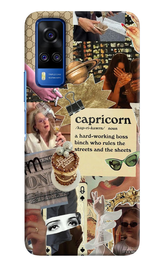 Capricorn Zodiac Vivo Y51A/Y51 2020 Hard Case Back Cover by Casekaro