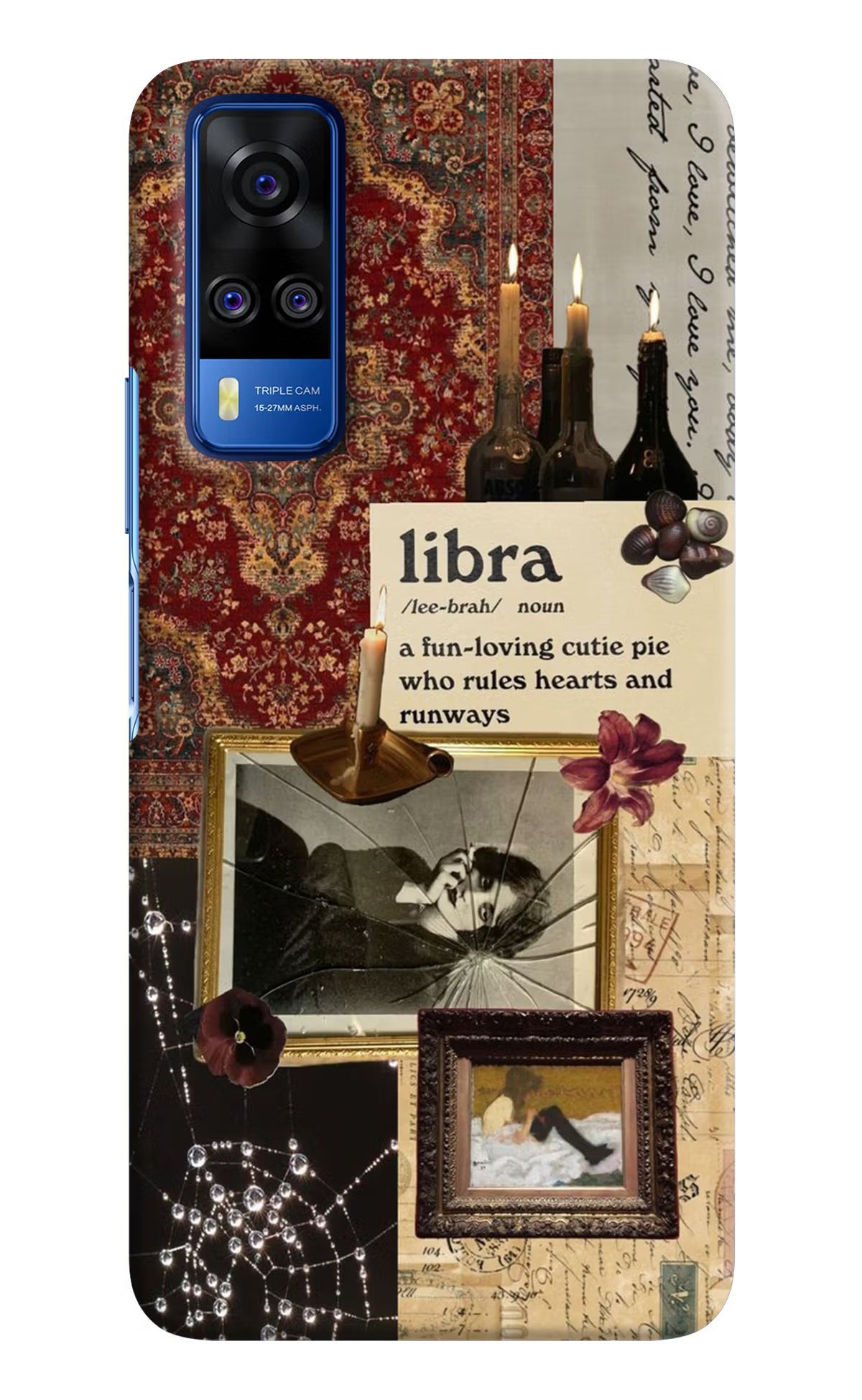 Libra Zodiac Vivo Y51A/Y51 2020 Hard Case Back Cover by Casekaro