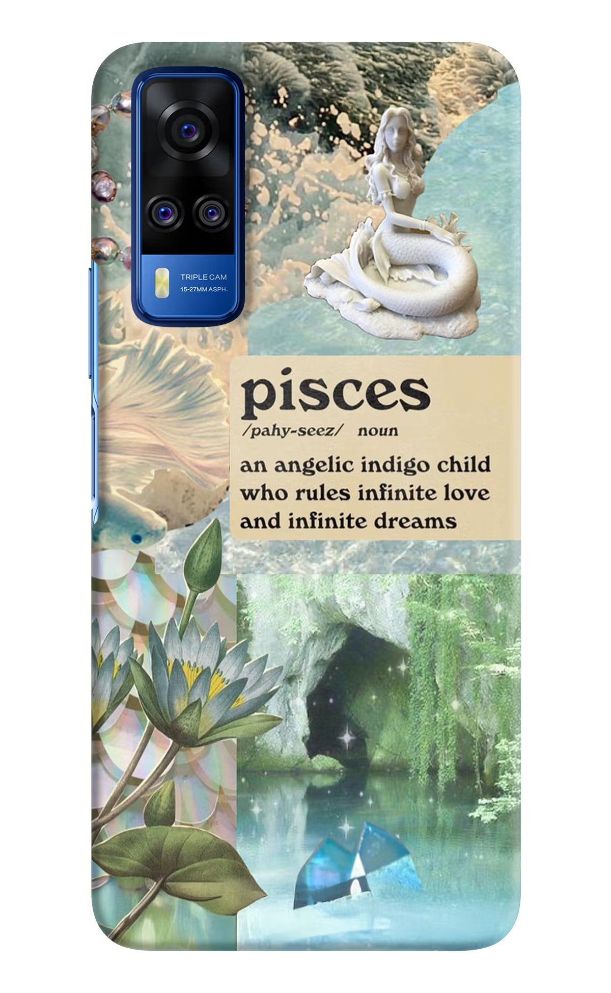 Pisces Zodiac Vivo Y51A/Y51 2020 Hard Case Back Cover by Casekaro