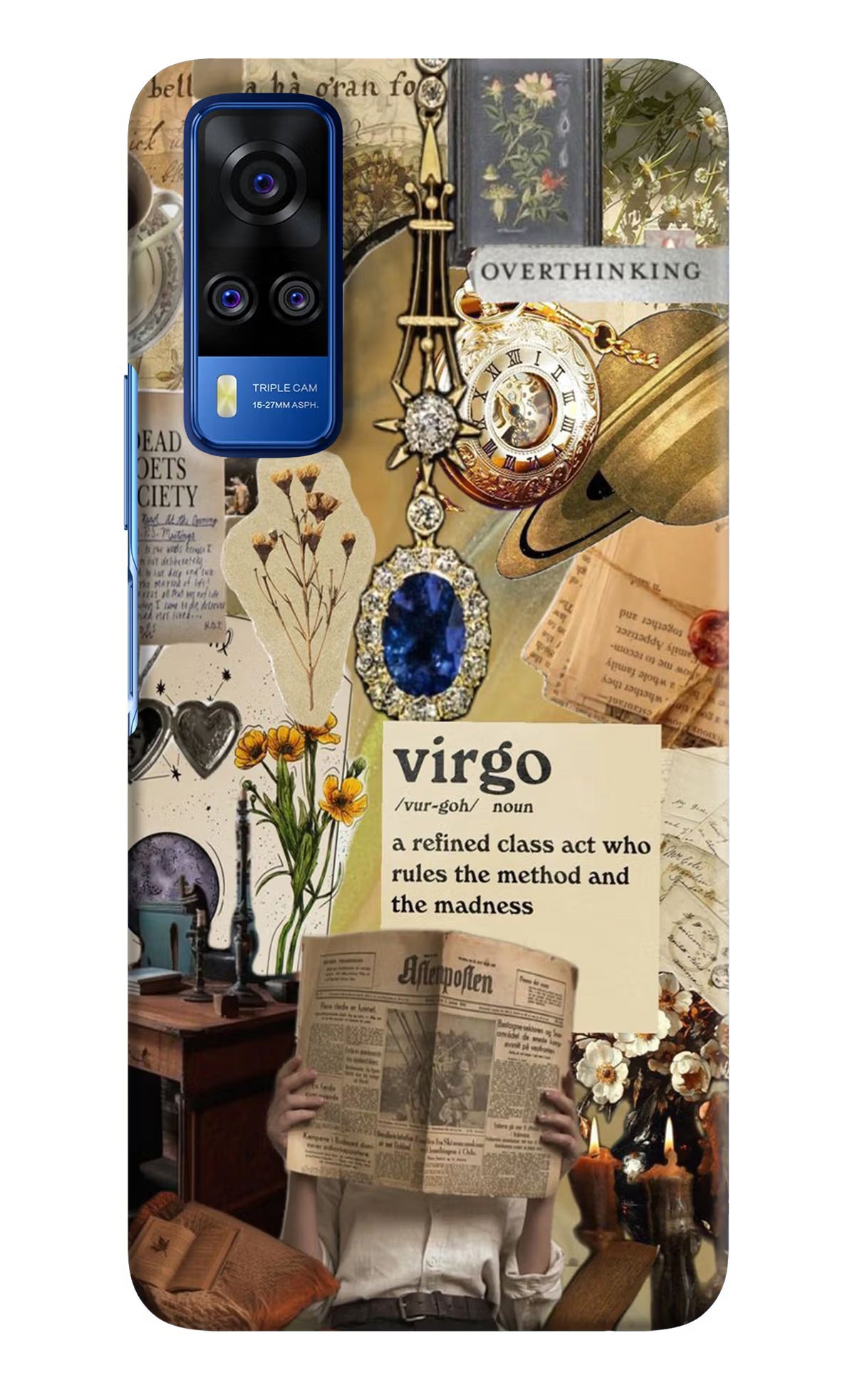 Virgo Zodiac Vivo Y51A/Y51 2020 Hard Case Back Cover by Casekaro