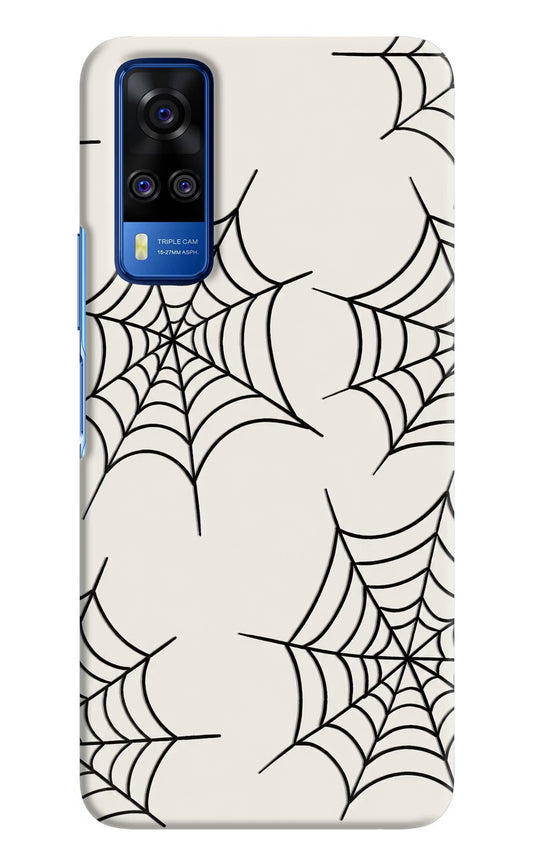 Spider Web Vivo Y51A/Y51 2020 Hard Case Back Cover by Casekaro