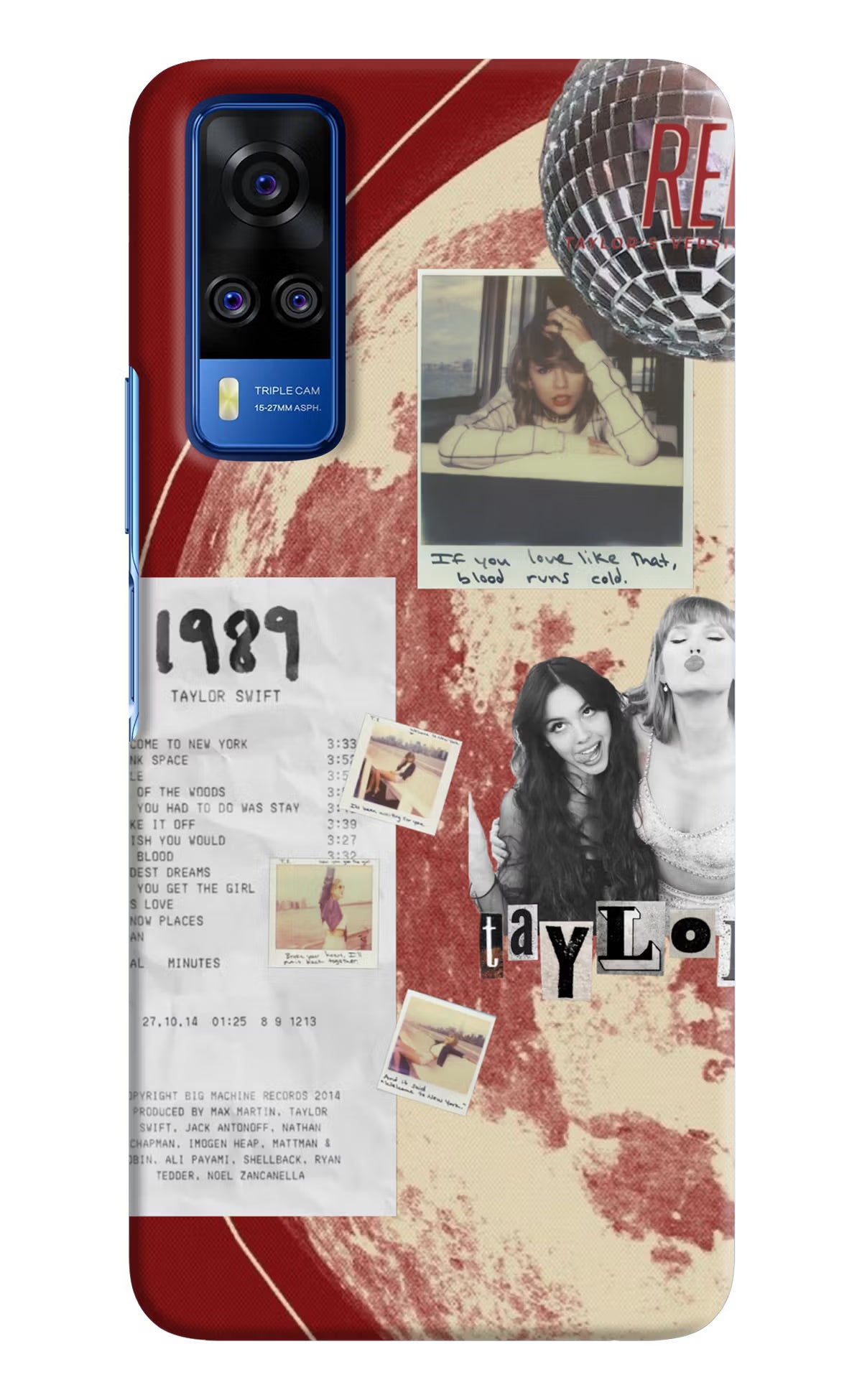Taylor Swift Vivo Y51A/Y51 2020 Back Cover