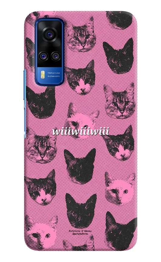 Pink Cats Vivo Y51A/Y51 2020 Back Cover