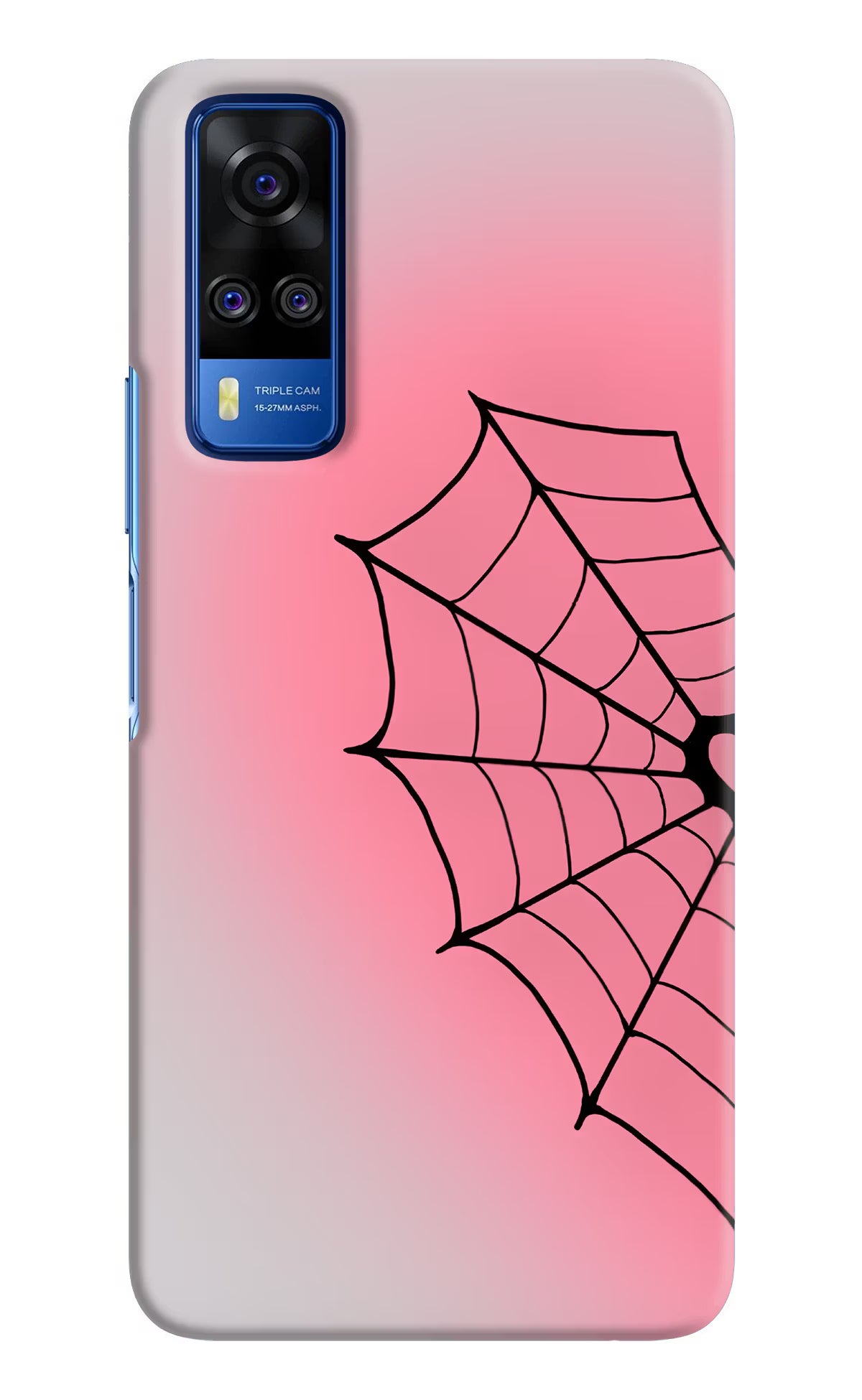 Pink Web Vivo Y51A/Y51 2020 Back Cover