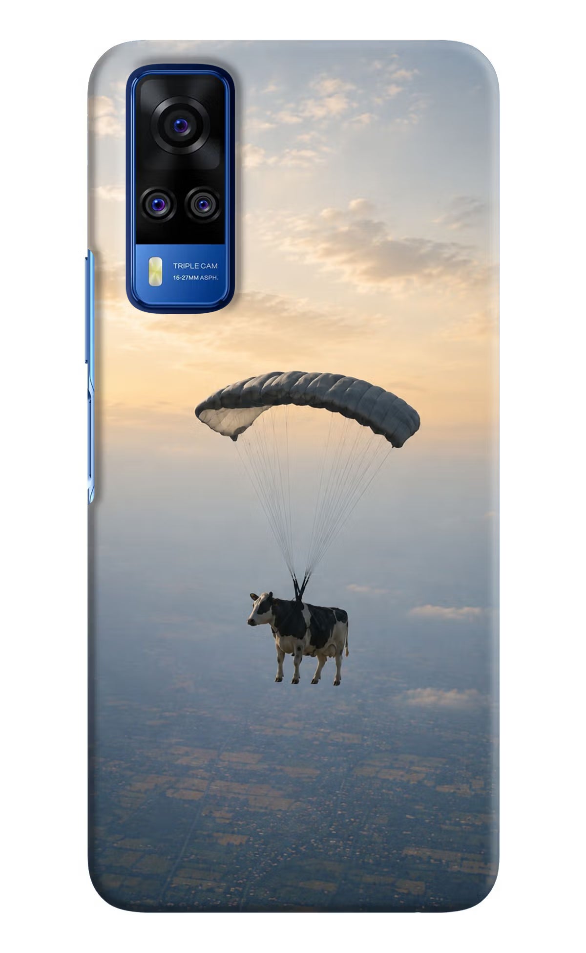 Skydiving Cow Vivo Y51A/Y51 2020 Back Cover