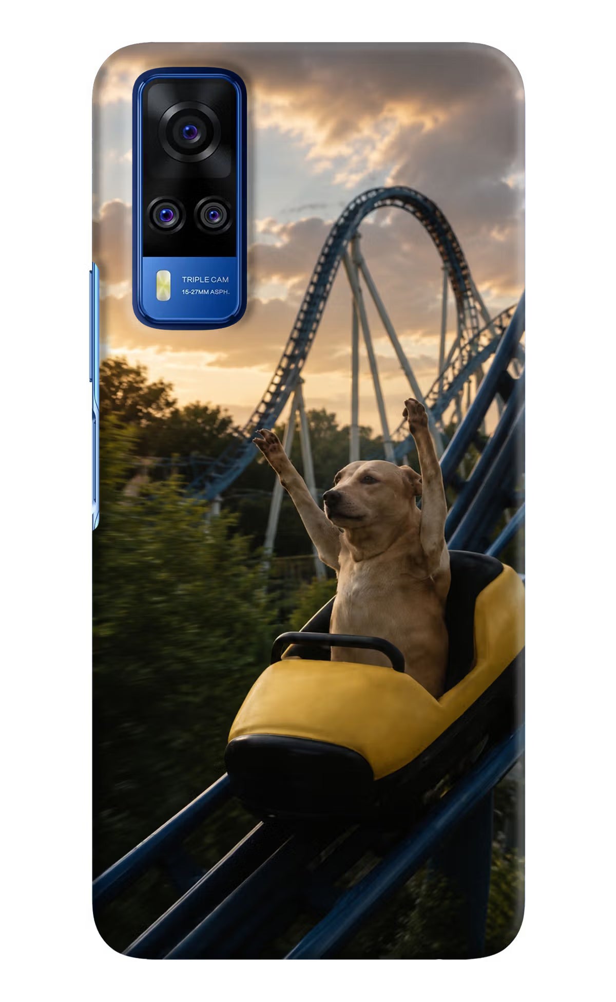 Rollercoaster Dog Vivo Y51A/Y51 2020 Back Cover