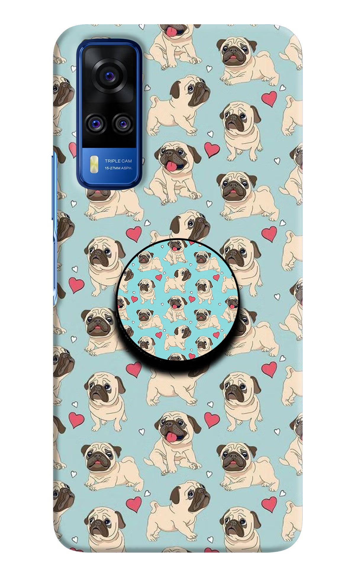 Pug Dog Vivo Y51A/Y51 2020 Pop Case by Casekaro