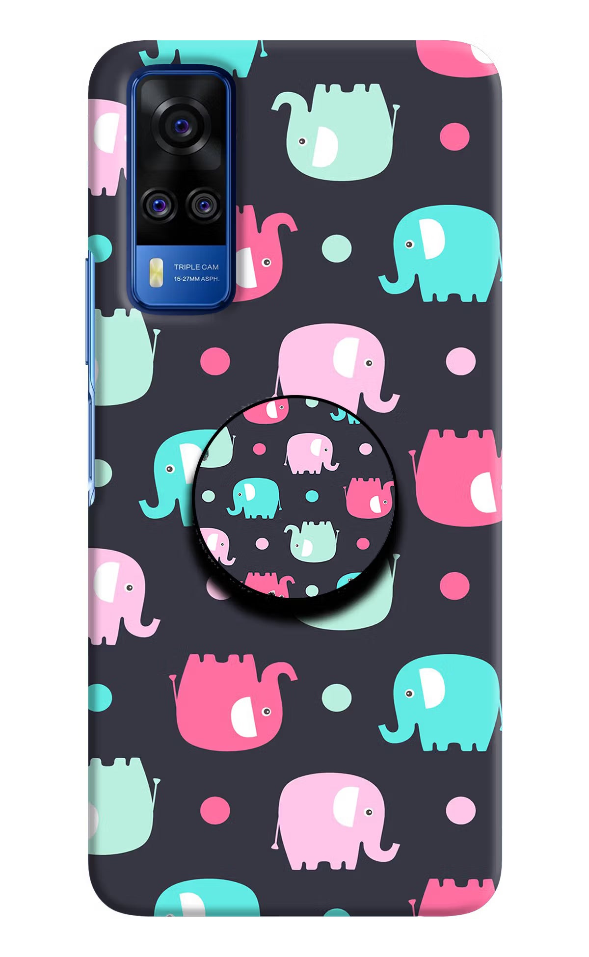 Baby Elephants Vivo Y51A/Y51 2020 Pop Case by Casekaro