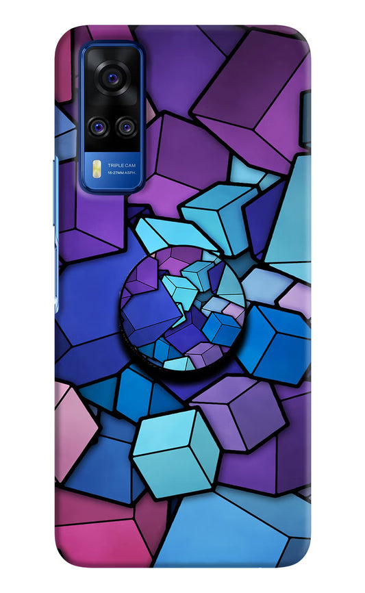 Cubic Abstract Vivo Y51A/Y51 2020 Pop Case by Casekaro