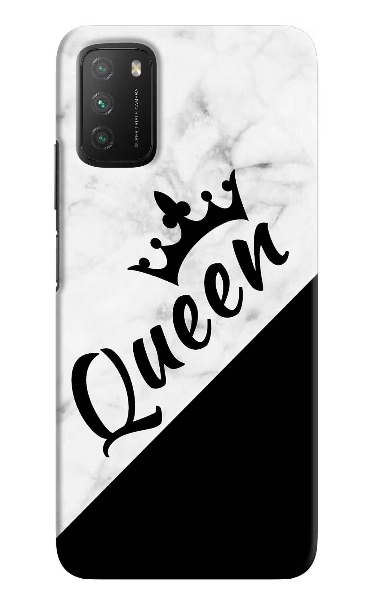 Queen Poco M3 Hard Case Back Cover by Casekaro