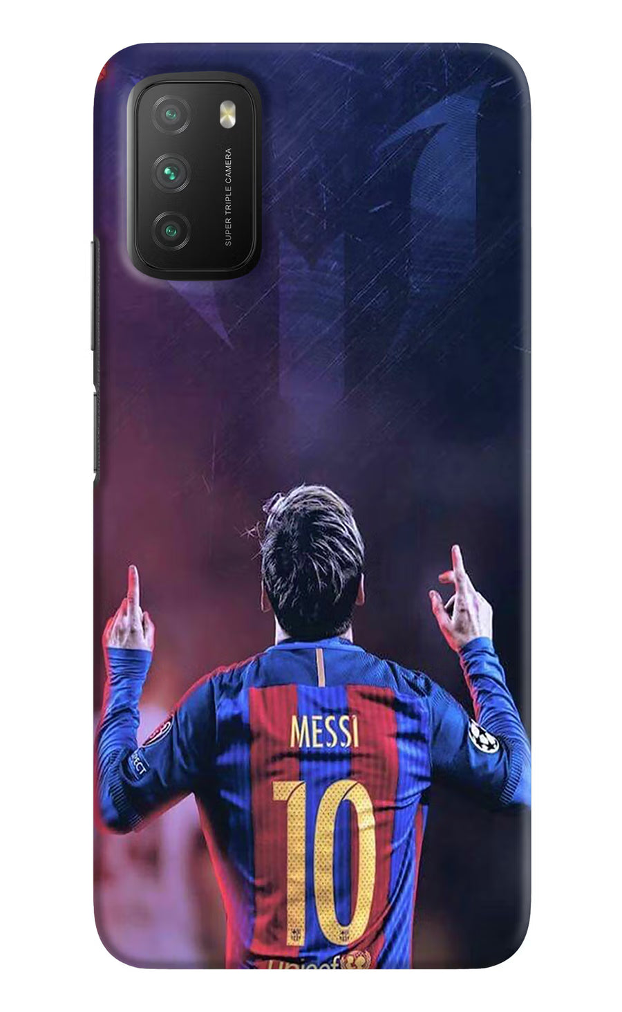 Messi Poco M3 Back Cover, Hard case
