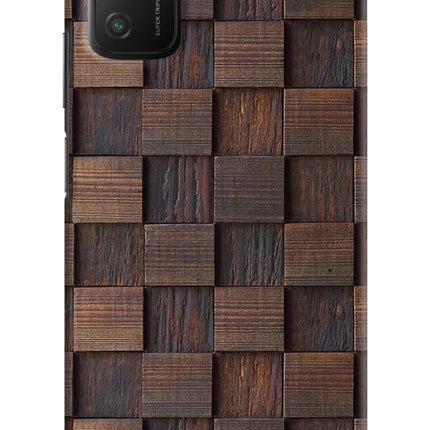 Wooden Cube Design Poco M3 Hard Case Back Cover by Casekaro