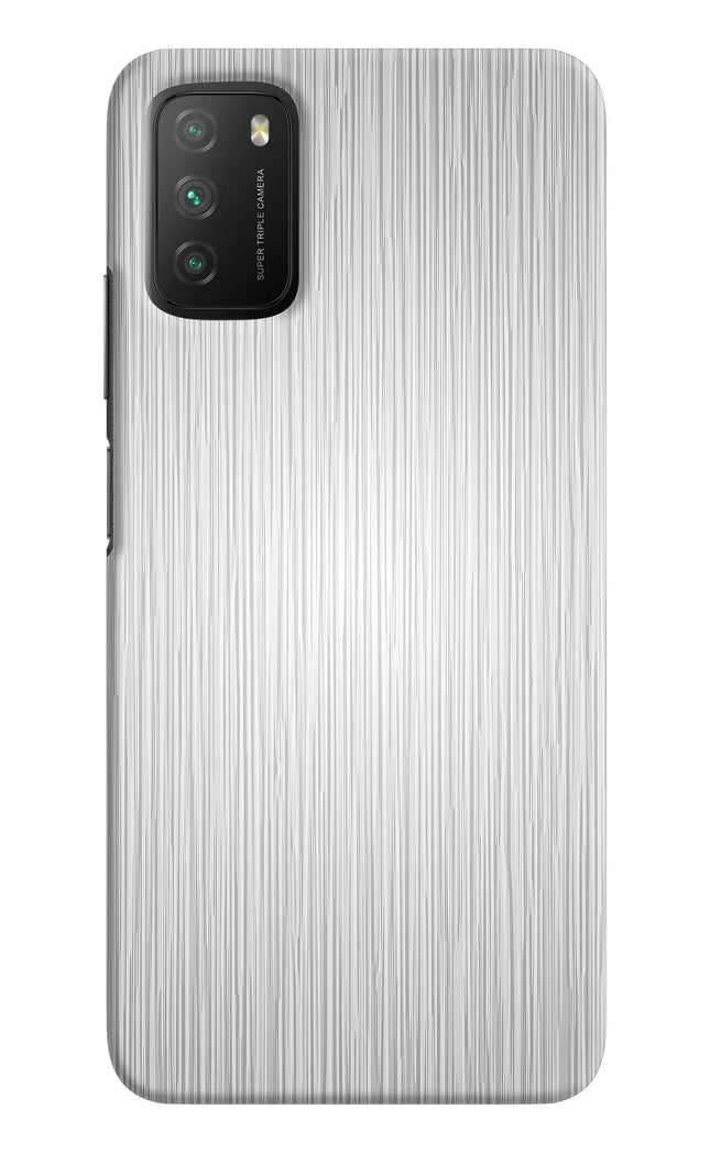 Wooden Grey Texture Poco M3 Hard Case Back Cover by Casekaro