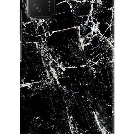 Black Marble Texture Poco M3 Hard Case Back Cover by Casekaro
