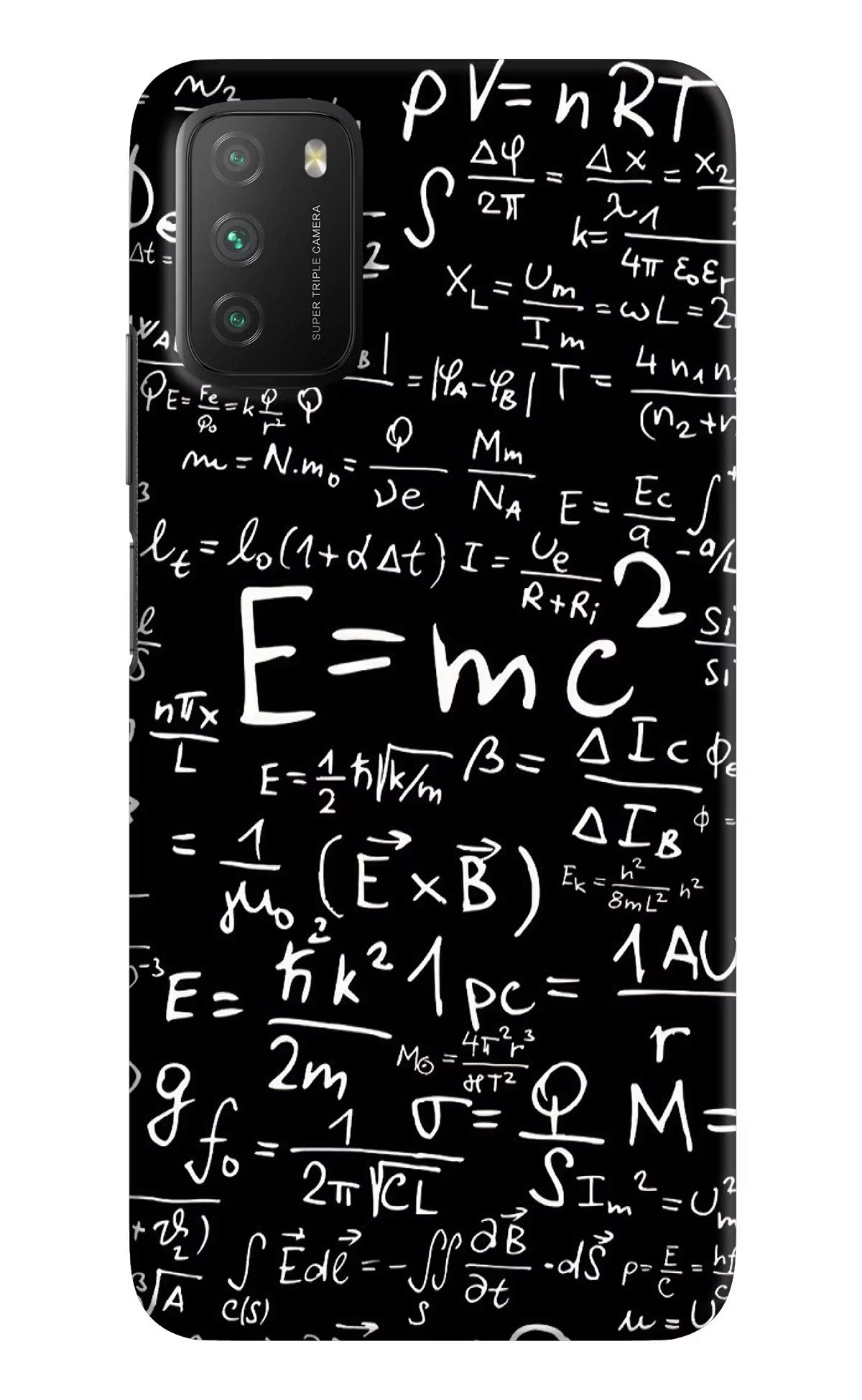 Physics Formula Poco M3 Hard Case Back Cover by Casekaro
