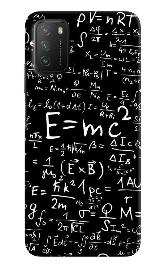 Physics Formula Poco M3 Hard Case Back Cover by Casekaro