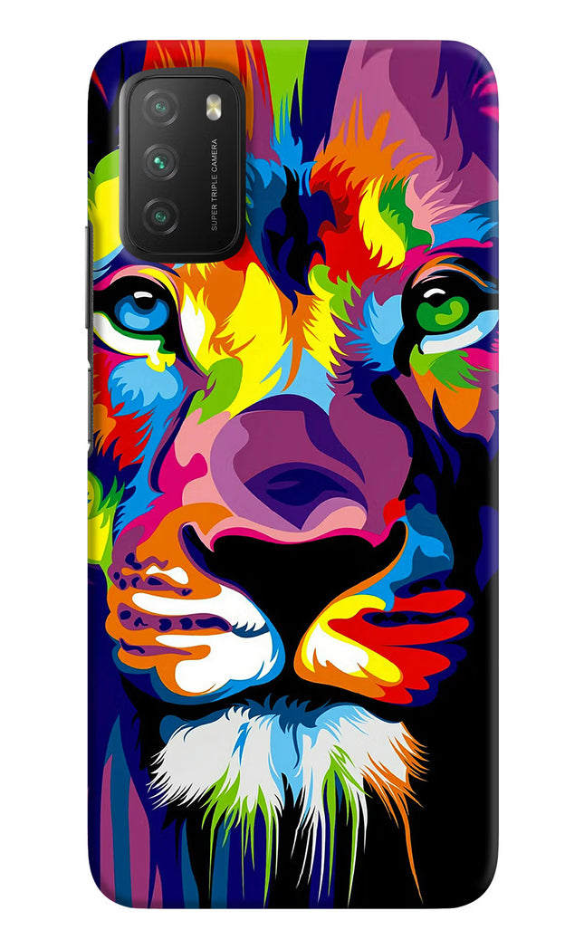 Lion Poco M3 Hard Case Back Cover by Casekaro