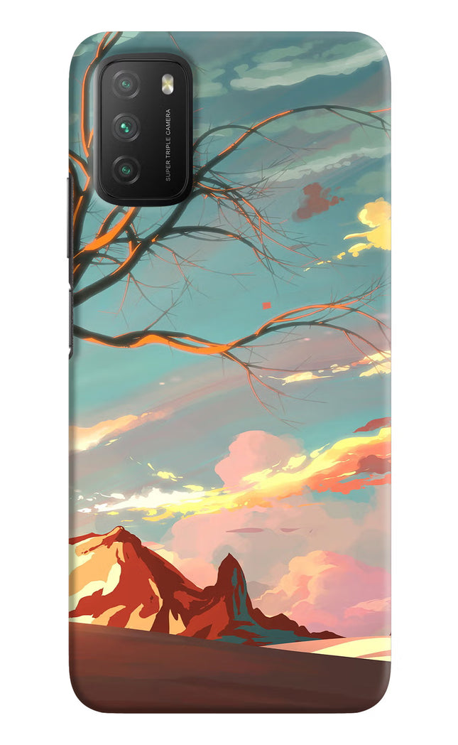 Scenery Poco M3 Hard Case Back Cover by Casekaro