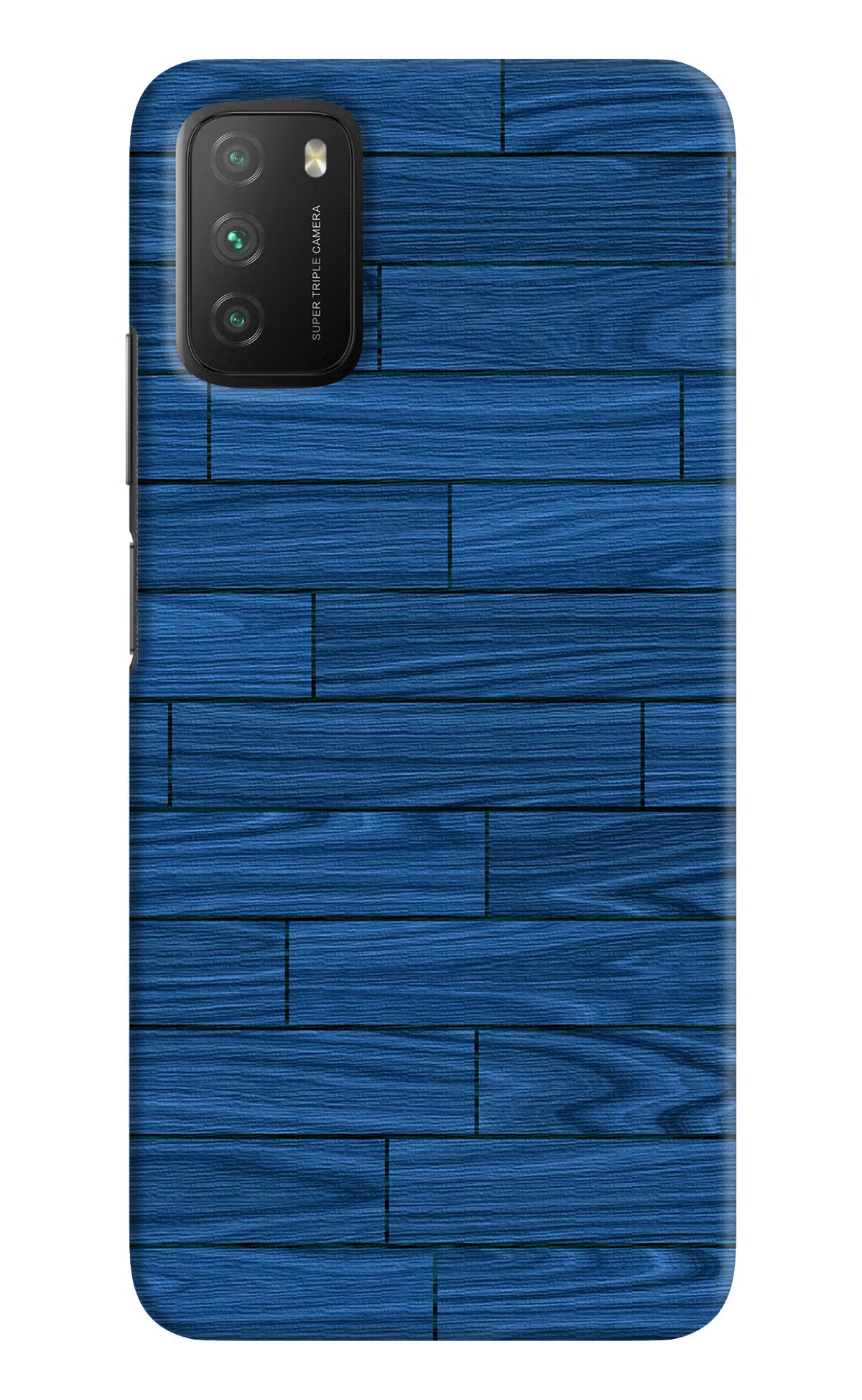 Wooden Texture Poco M3 Hard Case Back Cover by Casekaro