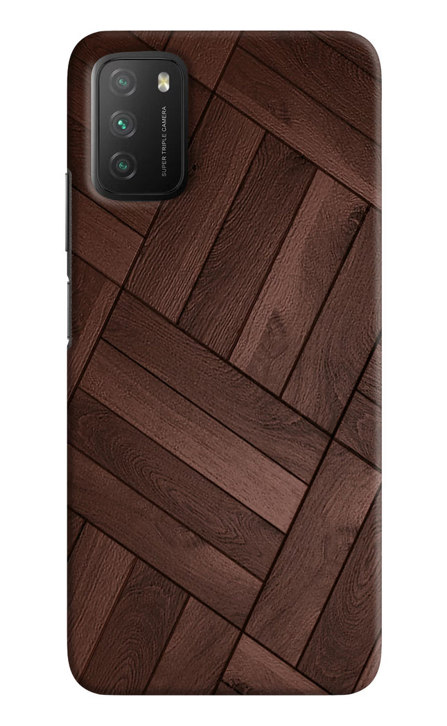 Wooden Texture Design Poco M3 Hard Case Back Cover by Casekaro