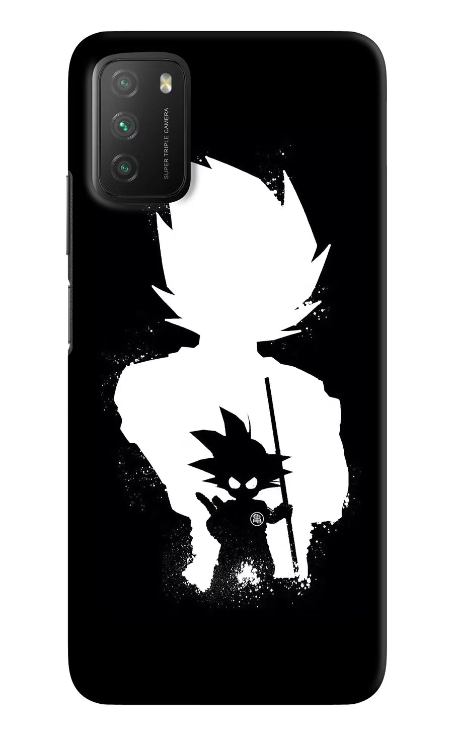 Goku Shadow Poco M3 Back Cover, Hard case