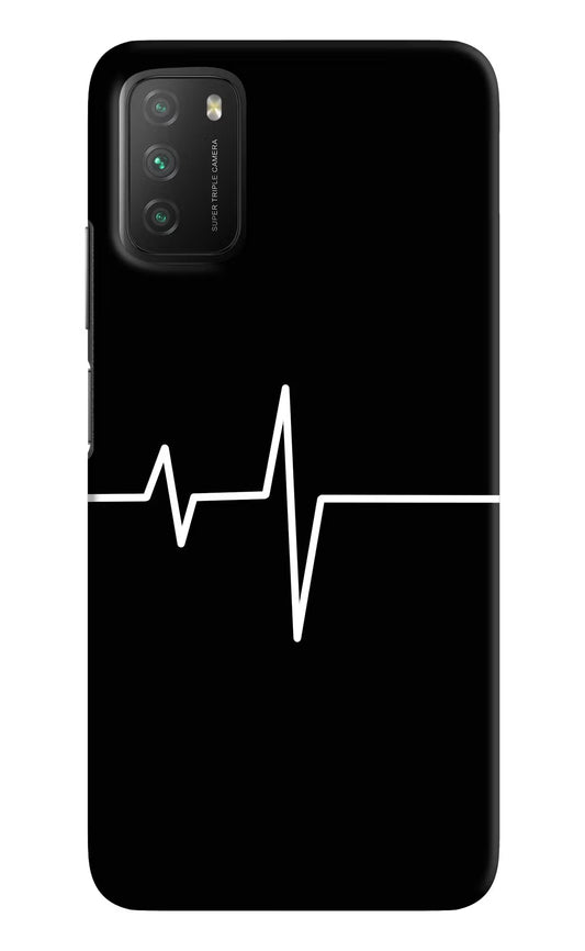 Heart Beats Poco M3 Hard Case Back Cover by Casekaro