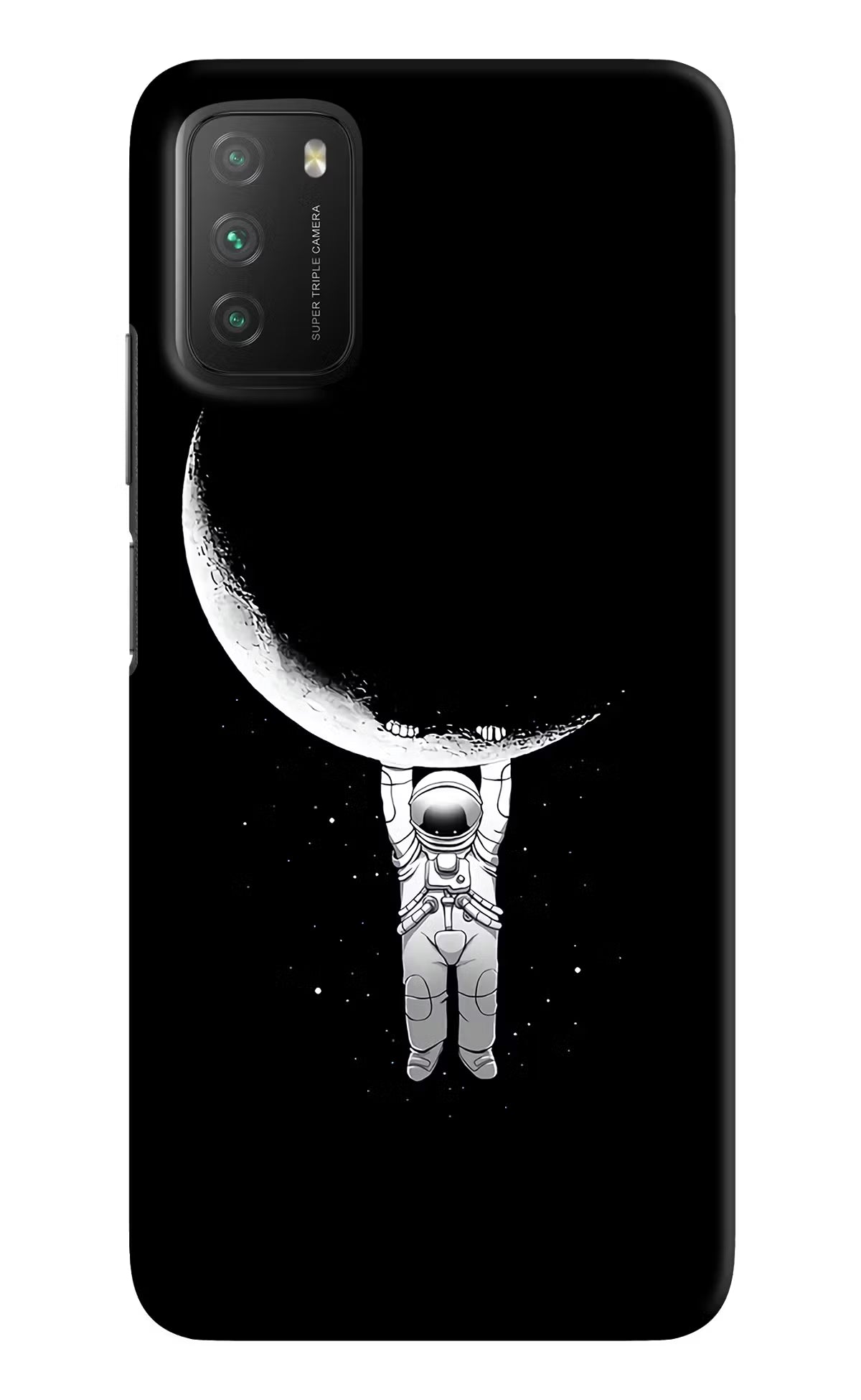 Moon Space Poco M3 Hard Case Back Cover by Casekaro