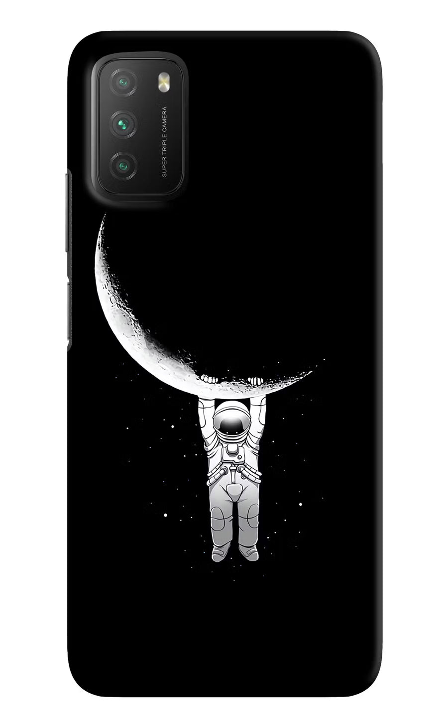 Moon Space Poco M3 Back Cover, Hard case