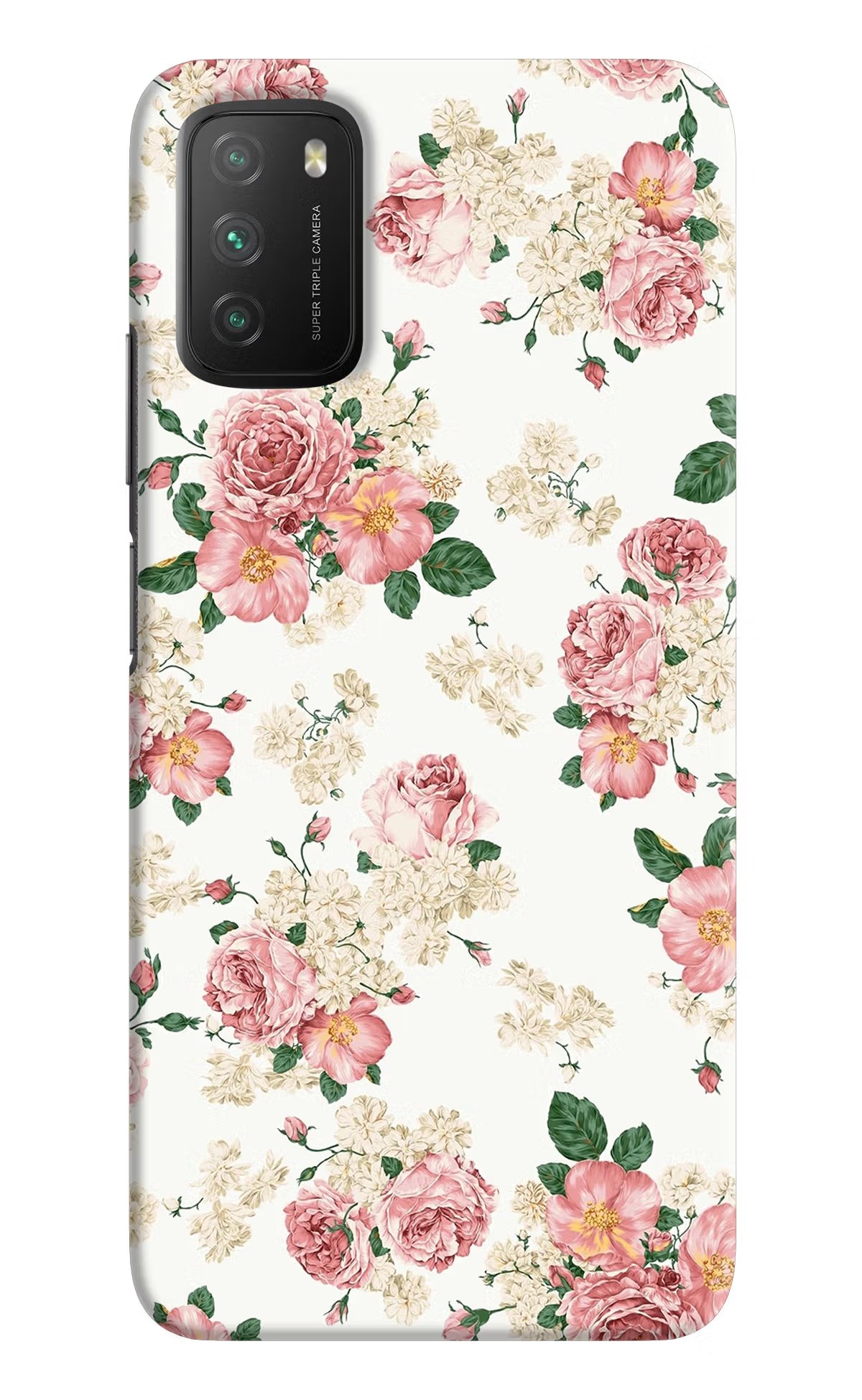 Flowers Poco M3 Hard Case Back Cover by Casekaro
