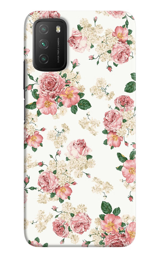 Flowers Poco M3 Hard Case Back Cover by Casekaro