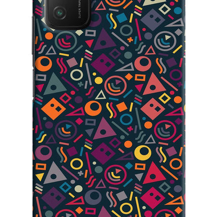 Geometric Abstract Poco M3 Hard Case Back Cover by Casekaro