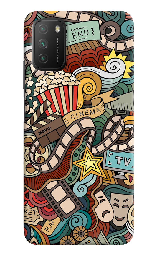 Cinema Abstract Poco M3 Hard Case Back Cover by Casekaro