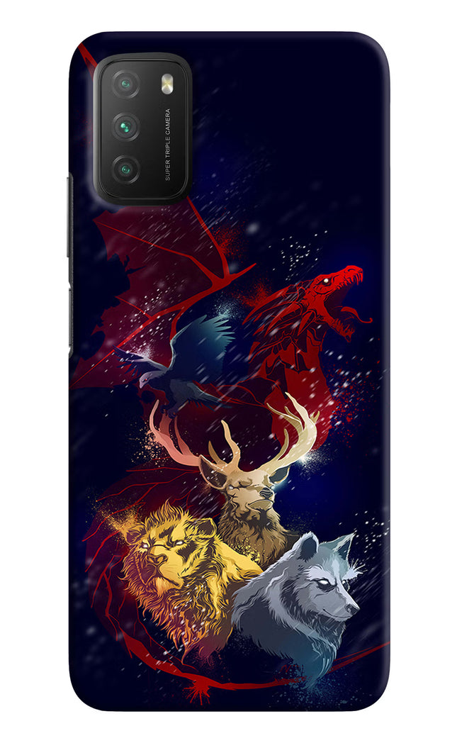 Game Of Thrones Poco M3 Hard Case Back Cover by Casekaro