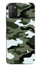Camouflage Poco M3 Hard Case Back Cover by Casekaro