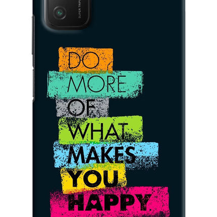 Do More Of What Makes You Happy Poco M3 Hard Case Back Cover by Casekaro
