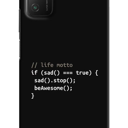 Life Motto Code Poco M3 Hard Case Back Cover by Casekaro