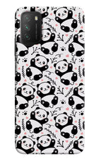 Cute Panda Poco M3 Hard Case Back Cover by Casekaro