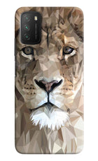Lion Art Poco M3 Hard Case Back Cover by Casekaro