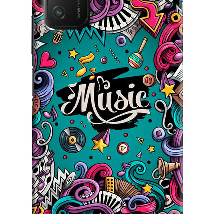 Music Graffiti Poco M3 Hard Case Back Cover by Casekaro