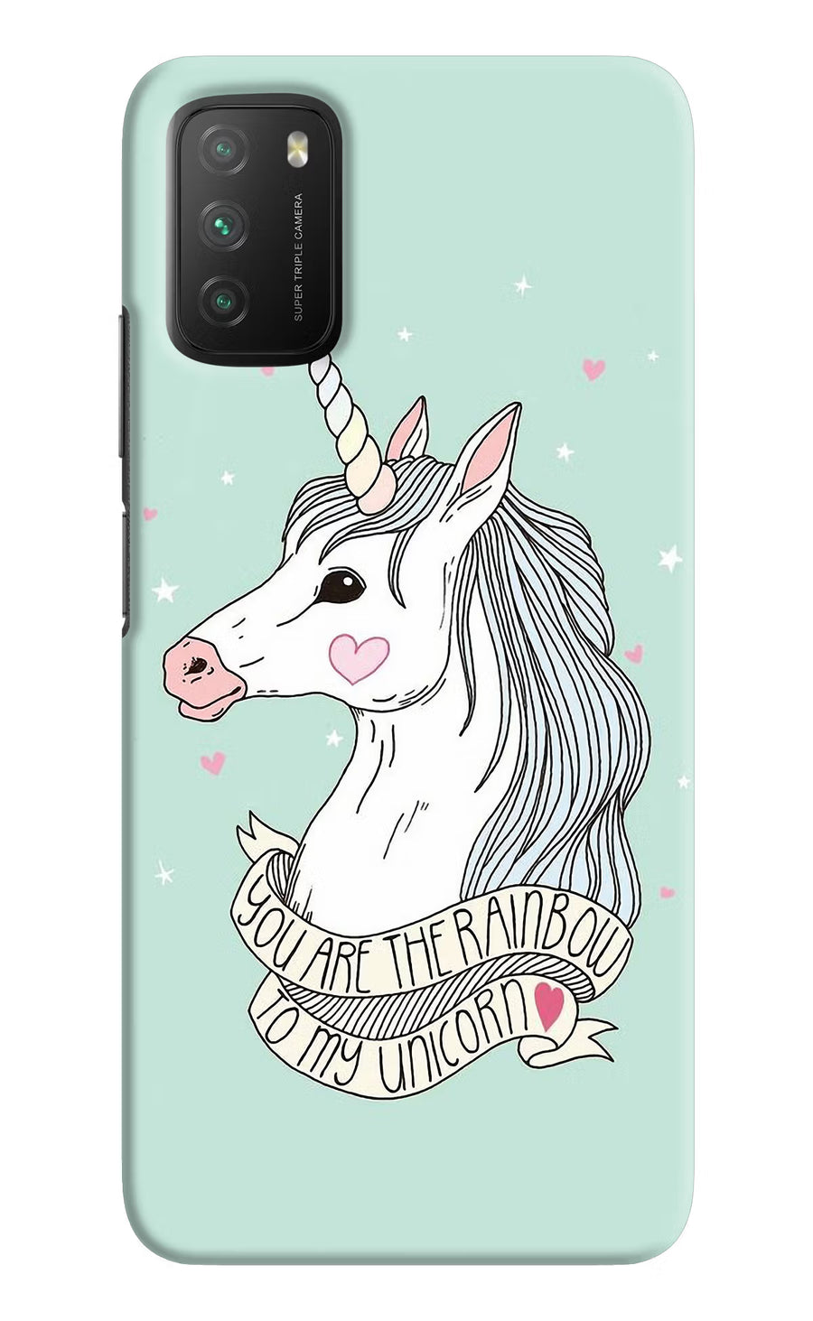 Unicorn Wallpaper Poco M3 Back Cover, Hard case