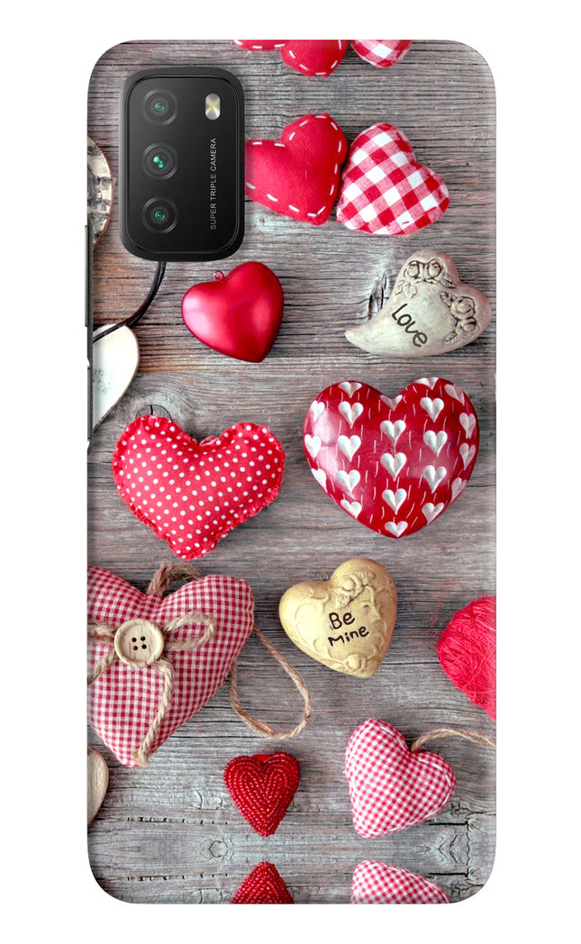 Love Wallpaper Poco M3 Hard Case Back Cover by Casekaro