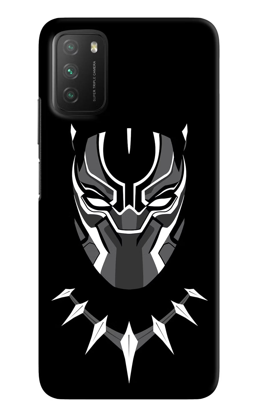 Black Panther Poco M3 Back Cover, Hard case