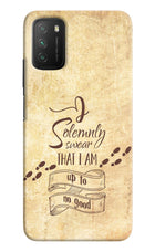I Solemnly swear that i up to no good Poco M3 Hard Case Back Cover by Casekaro