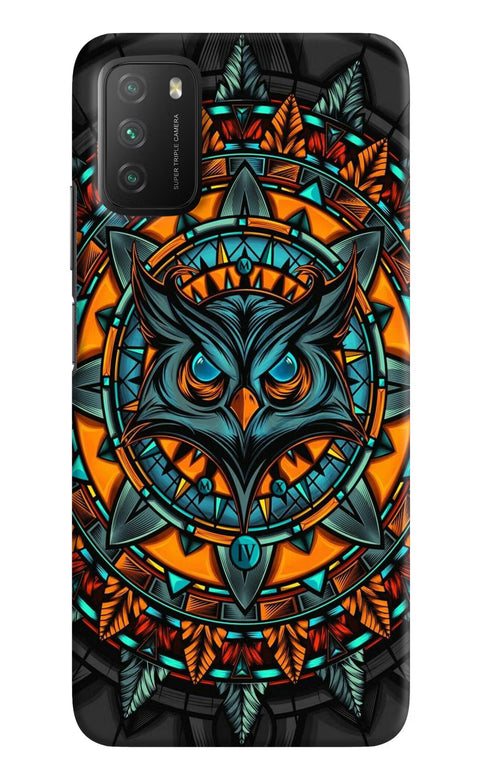 Angry Owl Art Poco M3 Back Cover